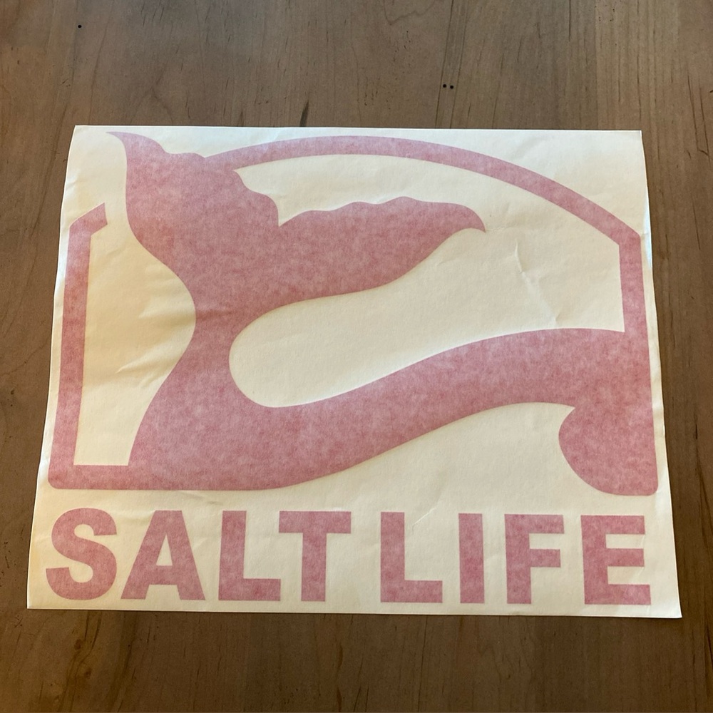 Salt Life Pink Mermaid Salt Life Decal 12” NEW SAD1106